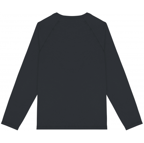 washed coal grey Camiseta ecorresponsable manga larga raglan hombre