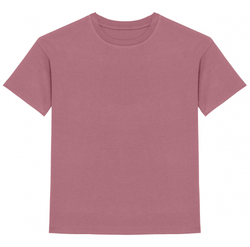 antique rose Camiseta ecorresponsable de hombros caídos infantil