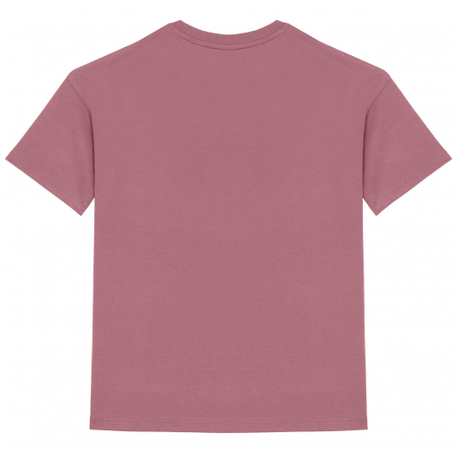 antique rose Camiseta ecorresponsable de hombros caídos infantil