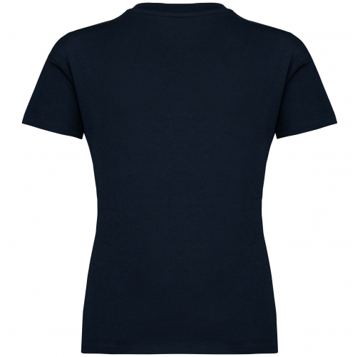 navy blue Camiseta ecorresponsable de hombros caídos infantil