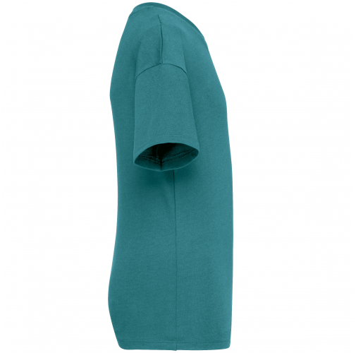 peacock green Camiseta ecorresponsable de hombros caídos infantil