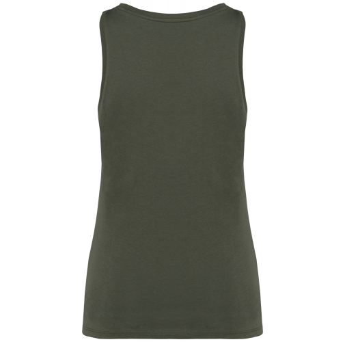 organic khaki Camiseta de tirantes ecorresponsable mujer