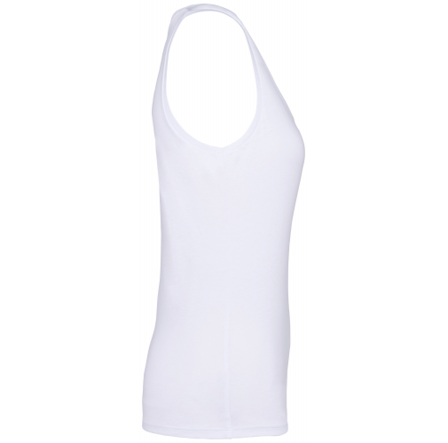white Camiseta de tirantes ecorresponsable mujer