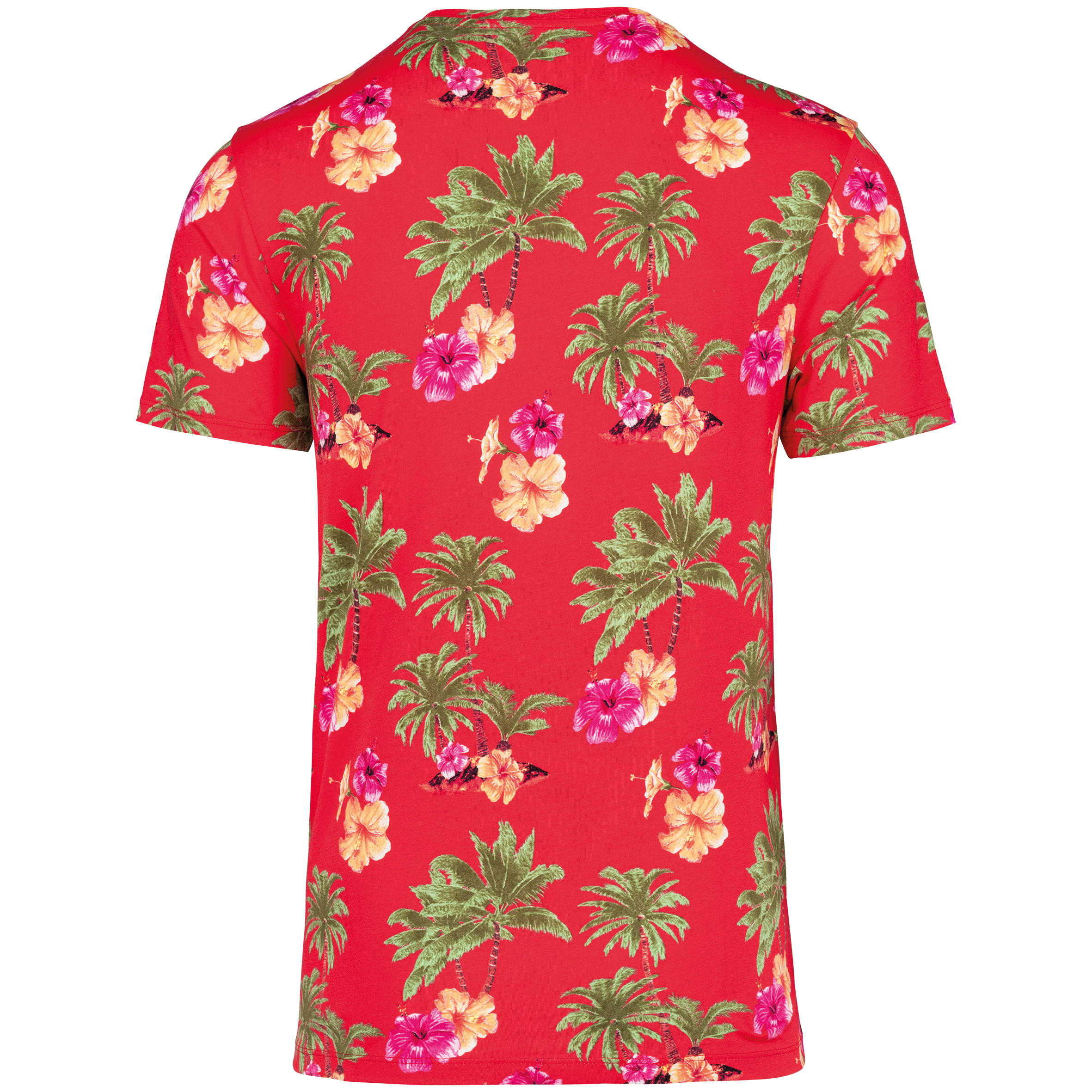 Camiseta ecorresponsable con estampado tropical hombre
