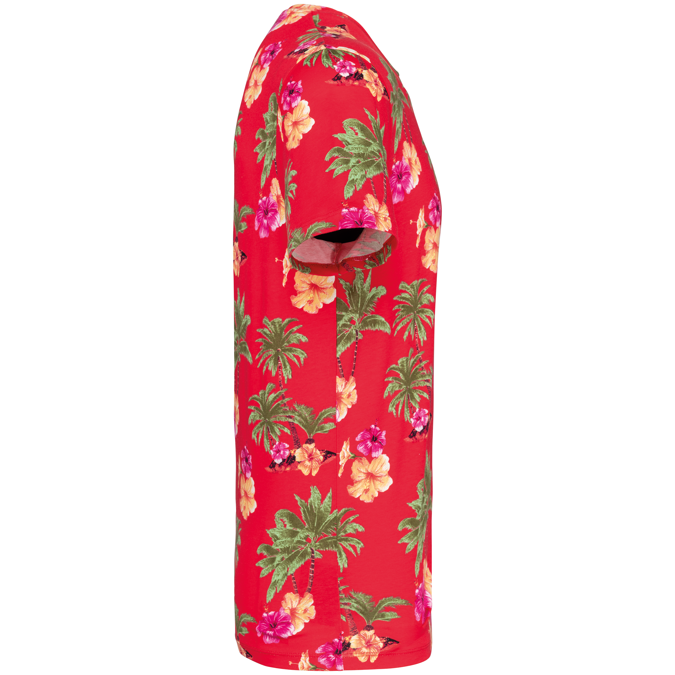 Camiseta ecorresponsable con estampado tropical hombre