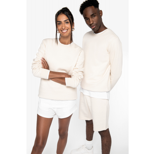 SUDADERA  ECORRESPONSABLE DE CUELLO REDONDO UNISEX