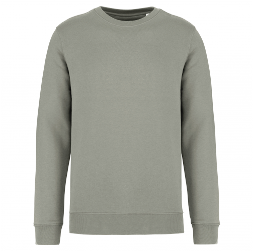 almond green Sudadera ecorresponsable de cuello redondo unisex