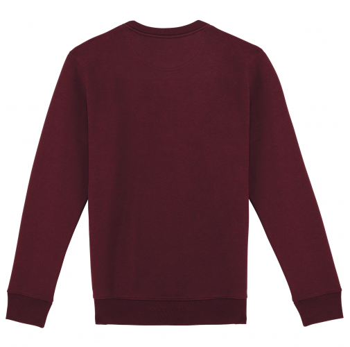 dark cherry Sudadera ecorresponsable de cuello redondo unisex