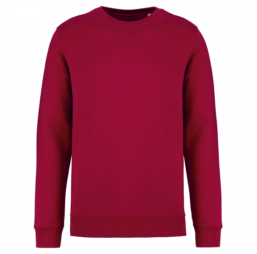 hibiscus red Sudadera ecorresponsable de cuello redondo unisex