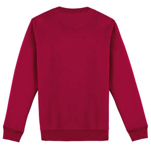 hibiscus red Sudadera ecorresponsable de cuello redondo unisex
