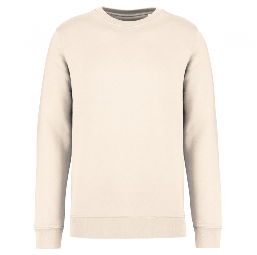 ivory Sudadera ecorresponsable de cuello redondo unisex