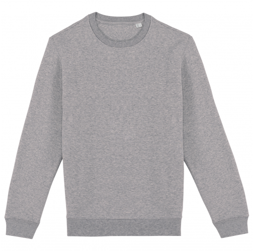 moon grey heather Sudadera ecorresponsable de cuello redondo unisex