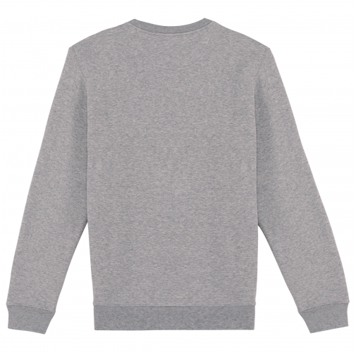 moon grey heather Sudadera ecorresponsable de cuello redondo unisex