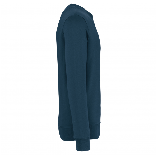 peacock blue Sudadera ecorresponsable de cuello redondo unisex