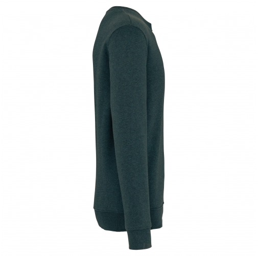 amazon green heather Sudadera ecorresponsable de cuello redondo unisex