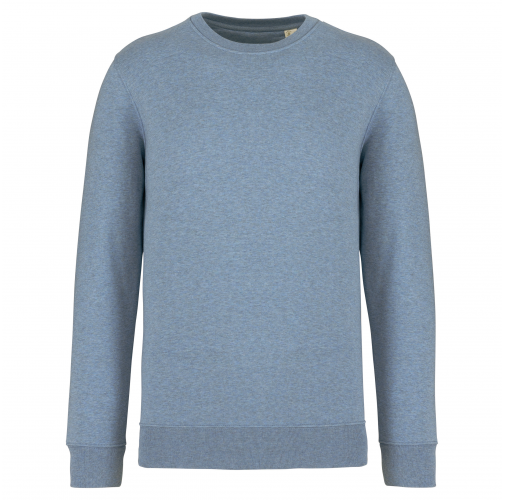 cool blue heather Sudadera ecorresponsable de cuello redondo unisex
