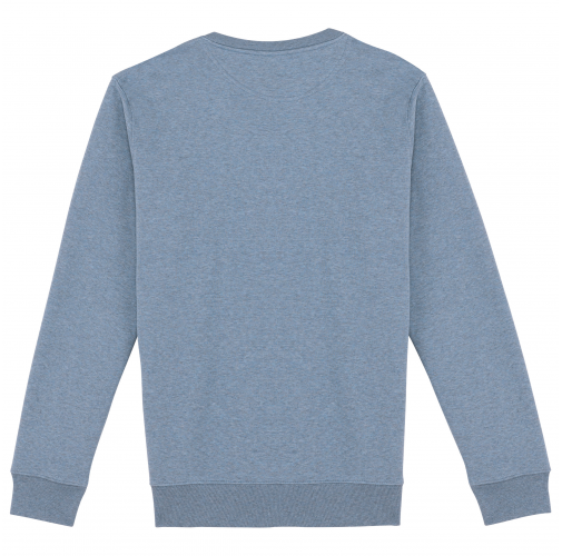 cool blue heather Sudadera ecorresponsable de cuello redondo unisex
