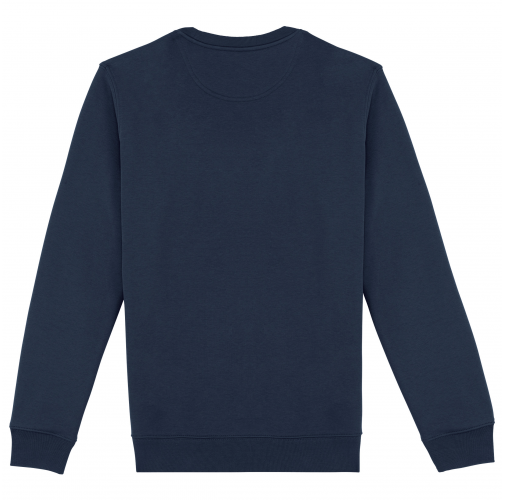 navy blue Sudadera ecorresponsable de cuello redondo unisex