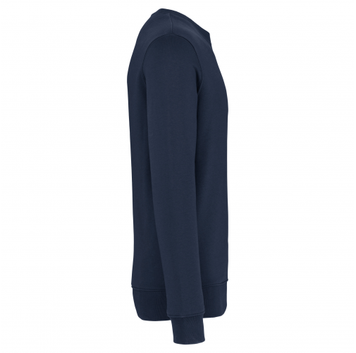 navy blue Sudadera ecorresponsable de cuello redondo unisex