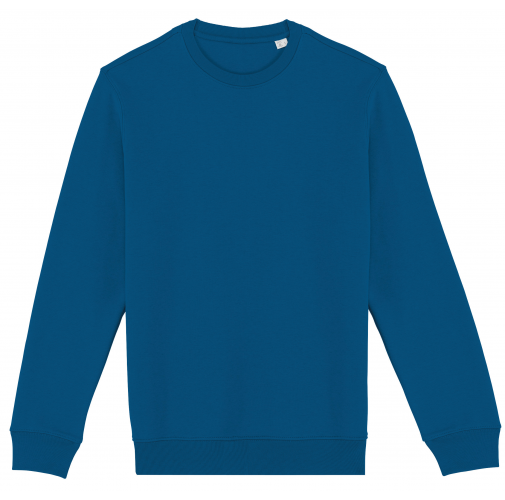 blue sapphire Sudadera ecorresponsable de cuello redondo unisex