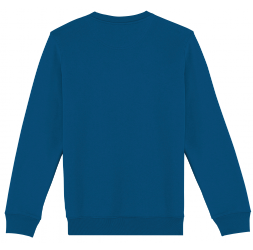 blue sapphire Sudadera ecorresponsable de cuello redondo unisex