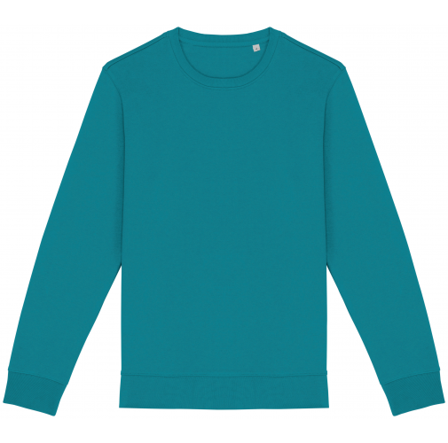 adriatic blue Sudadera ecorresponsable de cuello redondo unisex