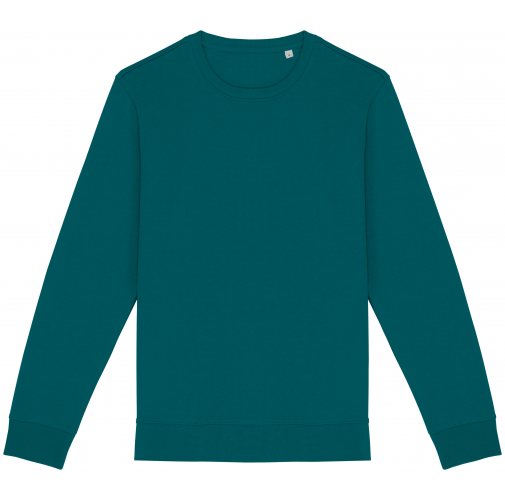 peacock green Sudadera ecorresponsable de cuello redondo unisex