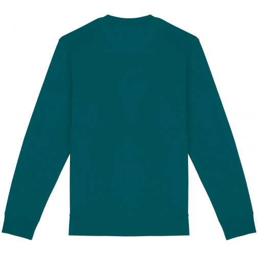 peacock green Sudadera ecorresponsable de cuello redondo unisex