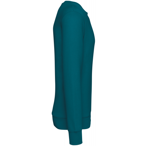 peacock green Sudadera ecorresponsable de cuello redondo unisex