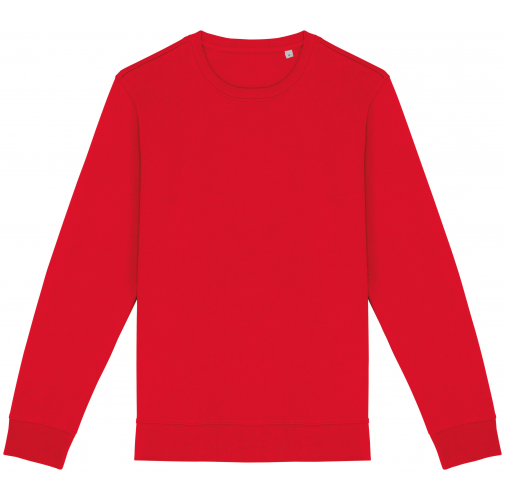 poppy red Sudadera ecorresponsable de cuello redondo unisex