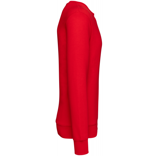 poppy red Sudadera ecorresponsable de cuello redondo unisex