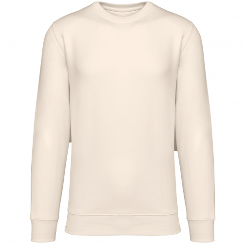 raw natural Sudadera ecorresponsable de cuello redondo unisex