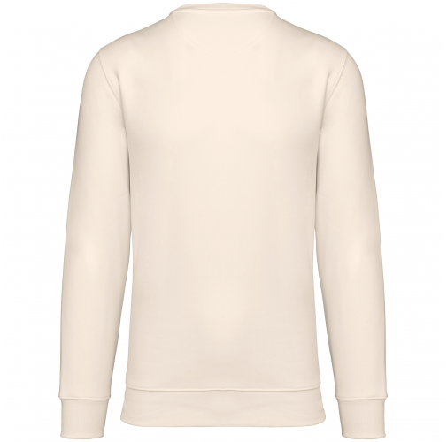 raw natural Sudadera ecorresponsable de cuello redondo unisex