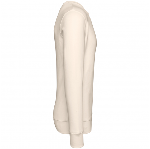raw natural Sudadera ecorresponsable de cuello redondo unisex