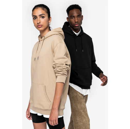 Sudadera ecorresponsable con capucha unisex