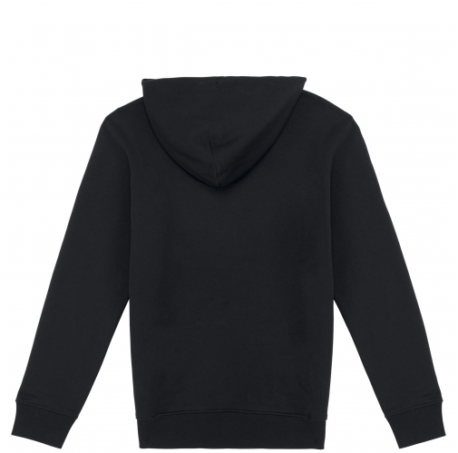 black Sudadera ecorresponsable con capucha unisex