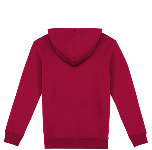 hibiscus red Sudadera ecorresponsable con capucha unisex