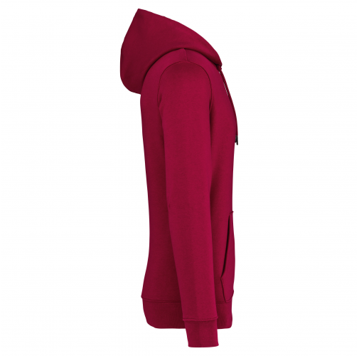 hibiscus red Sudadera ecorresponsable con capucha unisex