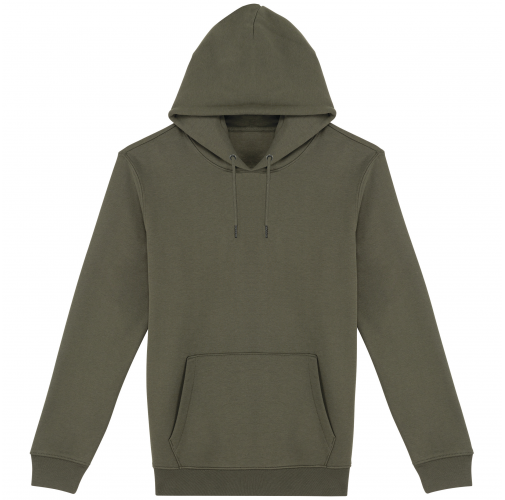 organic khaki Sudadera ecorresponsable con capucha unisex
