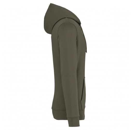 organic khaki Sudadera ecorresponsable con capucha unisex