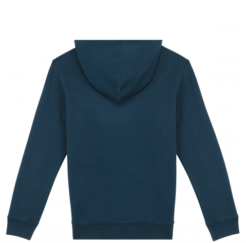 peacock blue Sudadera ecorresponsable con capucha unisex