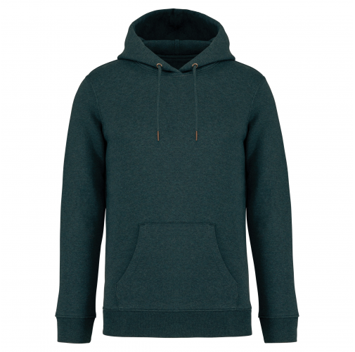 amazon green heather Sudadera ecorresponsable con capucha unisex