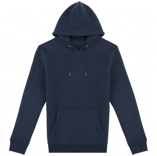 navy blue heather Sudadera ecorresponsable con capucha unisex