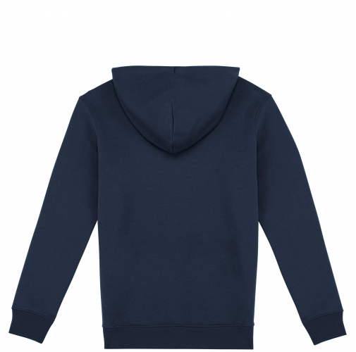 navy blue Sudadera ecorresponsable con capucha unisex