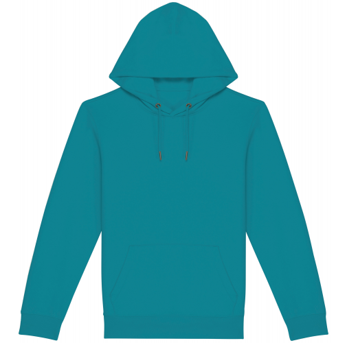 adriatic blue Sudadera ecorresponsable con capucha unisex