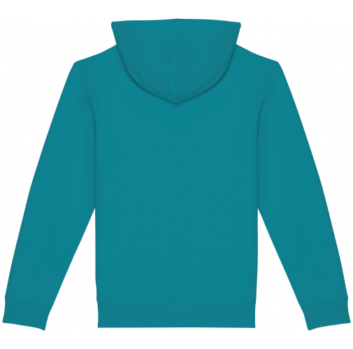 adriatic blue Sudadera ecorresponsable con capucha unisex