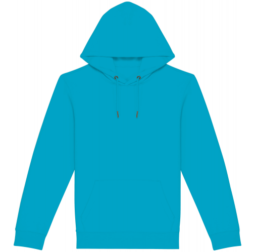 light turquoise Sudadera ecorresponsable con capucha unisex
