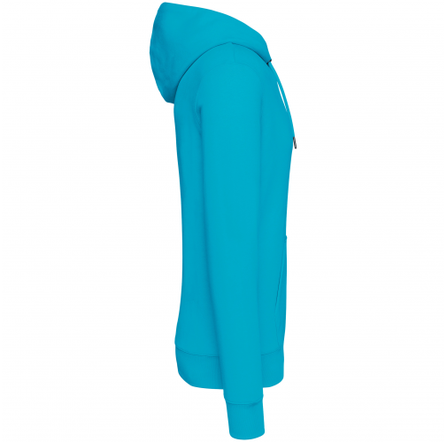 light turquoise Sudadera ecorresponsable con capucha unisex