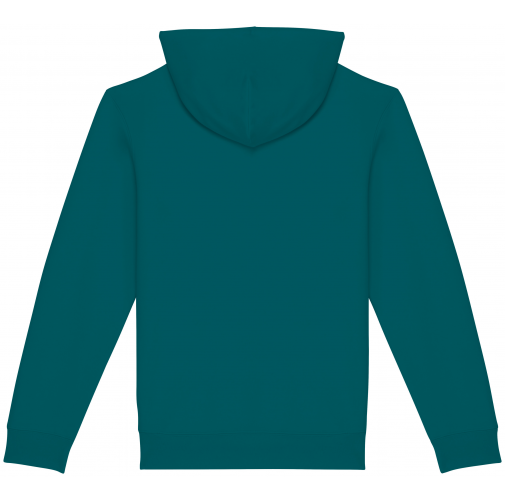 peacock green Sudadera ecorresponsable con capucha unisex