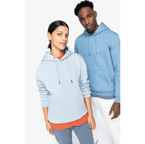 Sudadera ecorresponsable con capucha unisex